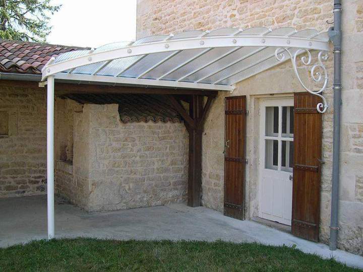 Marquise sur mesure Rouillé